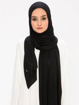 Premium Modal Jersey Siyah Şal