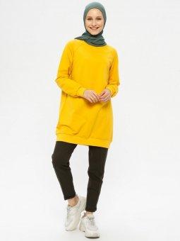 Beli Lastikli Haki Pantolon