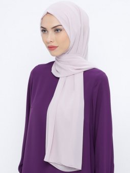 Elit Şifon Rose Pudra Şal