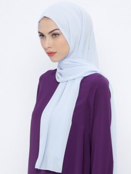 Elit Şifon Bebe Mavi Şal