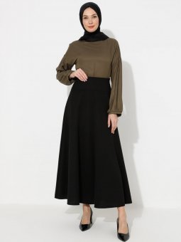 Kloş Siyah Etek