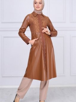 Deri Detaylı Taba Kap