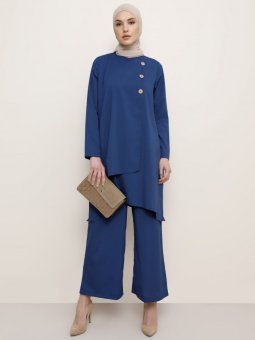 Tunik&Pantolon İkili İndigo Takım