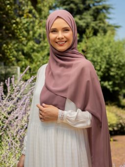 Krep Soft Gül Kurusu Şal