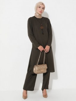 Tunik&Pantolon İkili Haki Takım