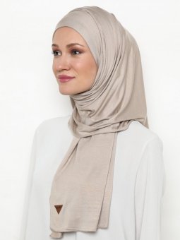 Penye Açık Vizon Şal