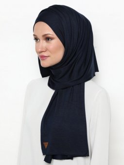 Penye Lacivert Şal