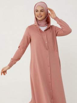 Kapüşon Detaylı Çıtçıtlı Spor Şafak Pardesü