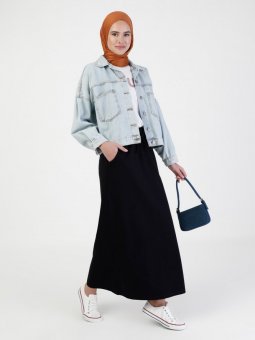 Cepli Spor Lacivert Etek