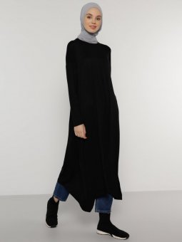 Basic Siyah Tunik