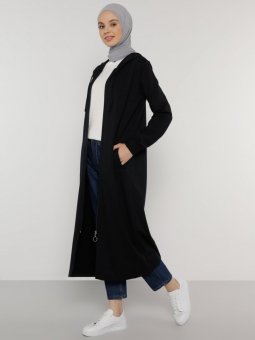 Fermuarlı Spor Lacivert Kap