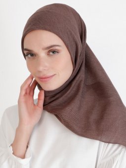 Pano Pamuk Acı Kahve Eşarp