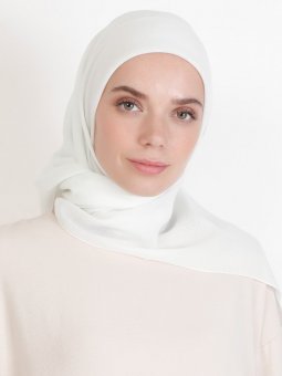 Pano Pamuk Kırık Beyaz Eşarp