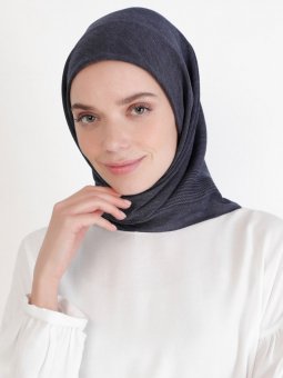 Pano Pamuk Kot Mavi Eşarp