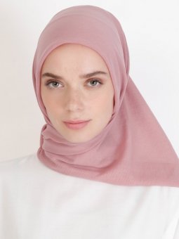 Pano Pamuk Koyu Pudra Eşarp